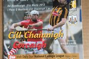 31st March 2013. GAA (Hurling) Programme. Kilkenny V Cork @ Nolan Park