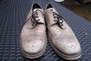 Kenneth Cole mens off white leather shoes