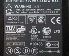 Genuine Original AC Adapter Model Lse9901b1260 12v 5.0a