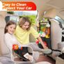 UPGRADED Car Seat Organiser for up to 11-inch Tablet Holder, 8 Pockets, Kids Toy Storage, Water Proof Back Seat Protector for Kids Image 5