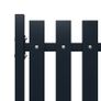 Fence Panel Anthracite 174.5x150 cm Powder-coated Steel Image 3