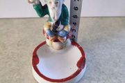 OLD VINTAGE IRISH ASHTRAY  Leprechaun Cobbler Ceramic Glazed Figure St. Patrick's Day.