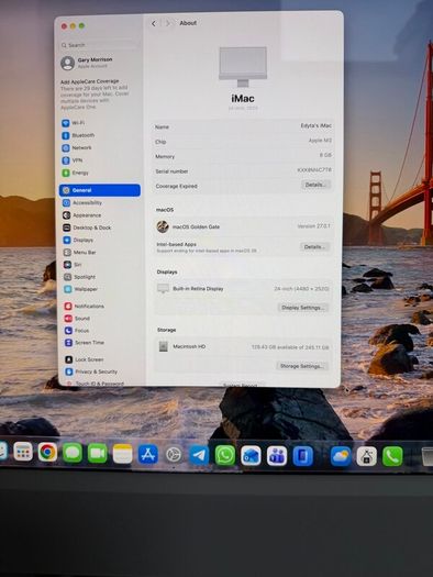 Apple iMac 24" M3 (2023), Silver, 8GB / 256GB, Touch ID Keyboard, Magic Mouse & Acrylic Stand