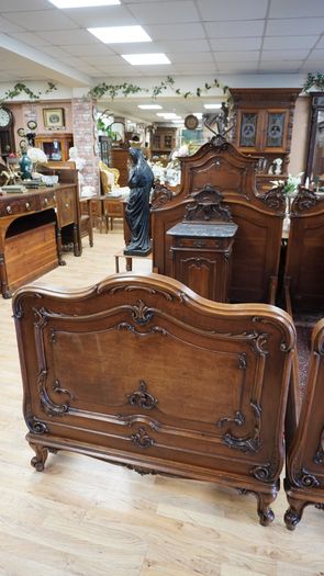 19th Century French / Belgian Walnut Twin Bedroom Suite