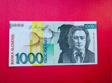 Slovenia. 1,000  Tolarjew  2000  Pick  22a . ( Uncirculated )