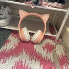 Kids cat headphones,case and charger