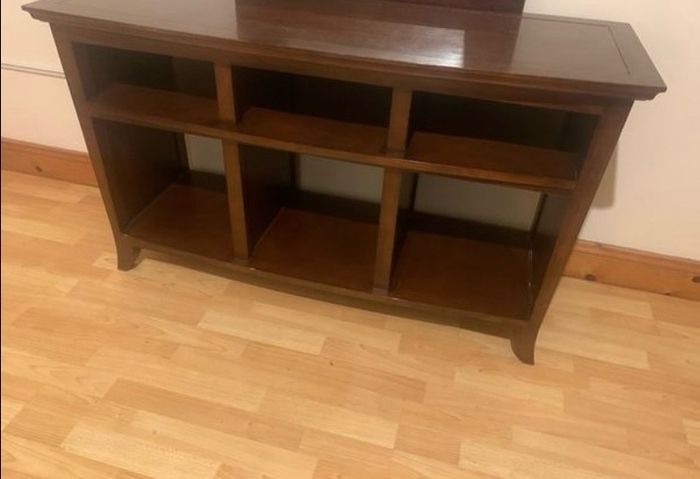 hall table and mirror