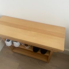 Vintage Style Shoe Bench