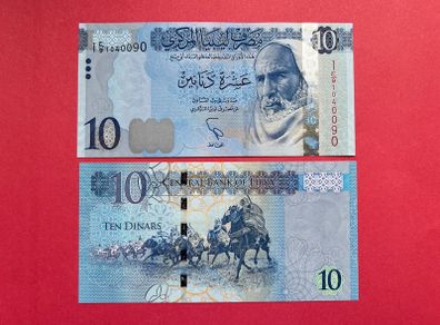 Libya  10 Dinars  2015  ( uncirculated ) Pick 82a.