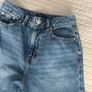 F&F High-Waisted Wide Leg Blue Denim Jeans - Size UK 6 / EU 34 Image 3