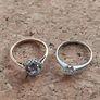 Small size: 18 CT Gold Diamond ring 450 euro and  18 CT Diamond, Iolite ring 450 euro Image 5