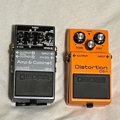 Boss DS-1 Distortion pedal & Boss IR-2 Amp and Cabinet pedal