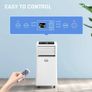 10000 BTU Air Conditioning Unit, 3-in-1 Portable Air Conditioner, Dehumidifier, Cooling Fan with Remote Control, Digital Display, 2 Speeds, 24H Timer, Window Venting Kit, 18m Image 8