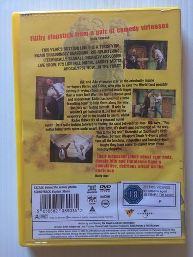 Bottom - Live 2003 (Rik Mayall & Adrian Edmondson) [DVD TV Boxsets] [DVD TV Boxsets]