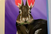 Bunny Rabbit Original Acrylic Painting