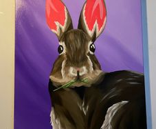 Bunny Rabbit Original Acrylic Painting