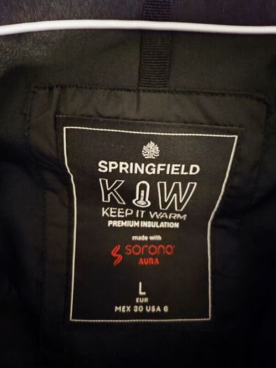 Springfield KIW Black Puffer Jacket - Size L
