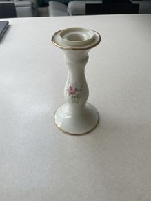 Vintage Donegal Parian Irish Rose candleholder