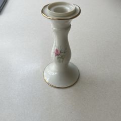 Vintage Donegal Parian Irish Rose candleholder