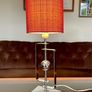 Stylish Italian Style Repro Chrome Space Age MCM Table Lamp Image 10