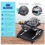Kidiz 4-in-1 Baby Walker with Rocking Function and Wheels, Light, Music, Play Centre, Dining Table, Walking Chair for Babies, 6 Months and Up, foldable Image 2