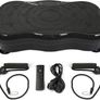 Fitness Vibration Plate, Vibration Devices for Home, Vibration Fitness Trainer, LCD Vibration Plate + Remote Control + 2 Resistance Bands + Bluetooth Speaker Image 5