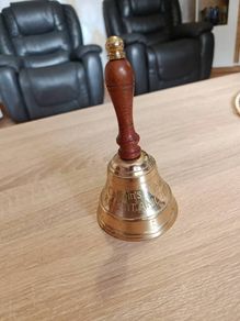 Vintage RMS Titanic Captains Table Brass Hand Bell