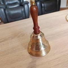 Vintage RMS Titanic Captains Table Brass Hand Bell