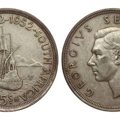 S.Africa 5 shillings 1952 Silver