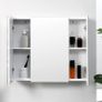 Wall Mounted Mirror Cabinet - White Image 9