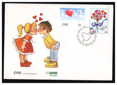 1985 Ireland Love Stamps An Post First Day Cover (FDC)