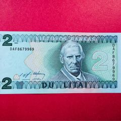 Lithuania   2. Litai  1993. Pick  54. Unc