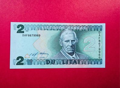 Lithuania   2. Litai  1993. Pick  54. Unc
