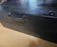 Heavy metal tool box, lock twice for extra security, fix in your van