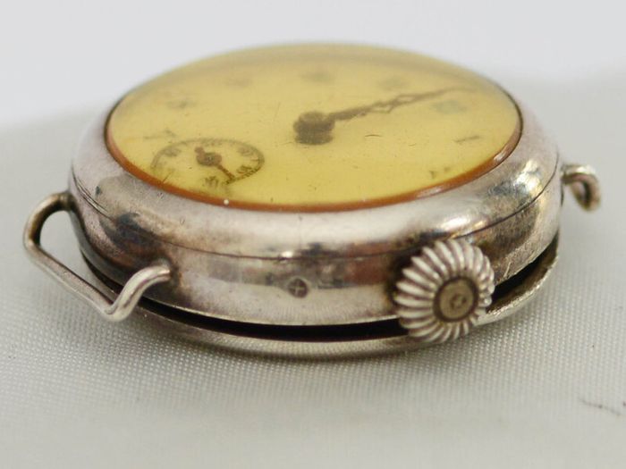 Vintage Silver Trench  Wrist Watch