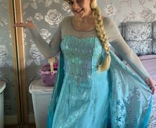 Adult Elsa Dress , Wig
