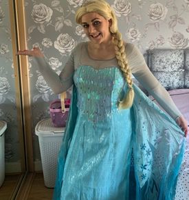 Adult Elsa Dress , Wig