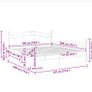 Beautiful White Metal Design Bed Super King not Double Image 4