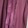 VINTAGE Ester Ken Paris burgundy long-line split panel blouse Sz L (Fit 12-14UK) Image 7