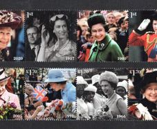 2022 Great Britain The 70th Anniversary of Queen Elizabeth II Accession to the Throne Commemorative Stamps Mint Never Hinged (MNH)