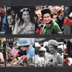 2022 Great Britain The 70th Anniversary of Queen Elizabeth II Accession to the Throne Commemorative Stamps Mint Never Hinged (MNH)
