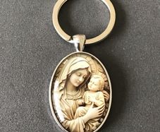 Religious Keyring Madonna and Child