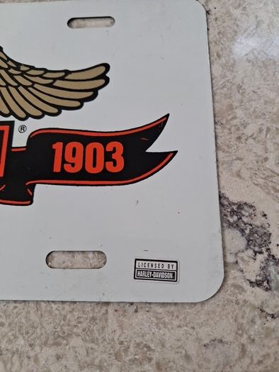 Harvey Davidson reg plate