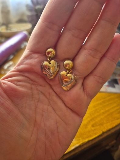 Vintage Heart Earrings