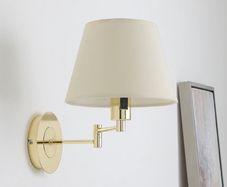 Gold & Cream Wall Lamps