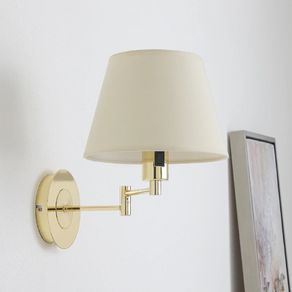 Gold & Cream Wall Lamps