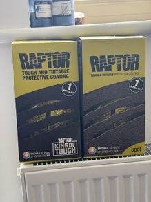 U-POL Raptor Colourable / Colourless Vehicle Pick Up Transport Surface Coating Including Hardener (948 ml | Colourable)