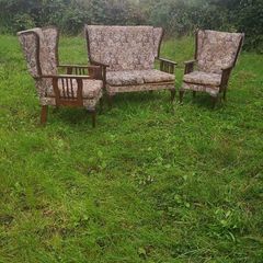 Three piece suite 2 seater and 2 chairs