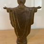Vintage Bronze Christ the Redeemer statue Image 4