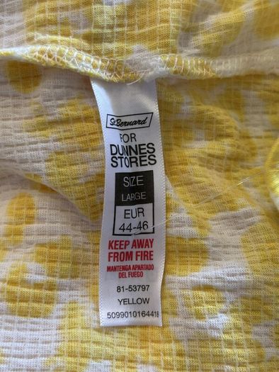 Brand-new Yellow and White Ladies Summer Top from Dunnes Stores